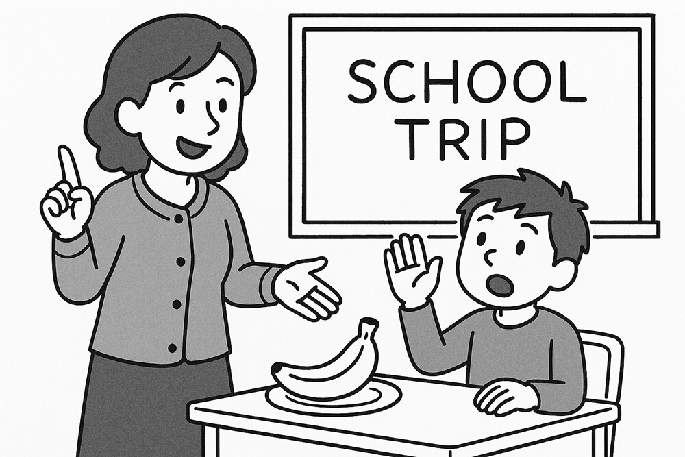 中級者向けジョーク|バナナはおやつに入りますか?