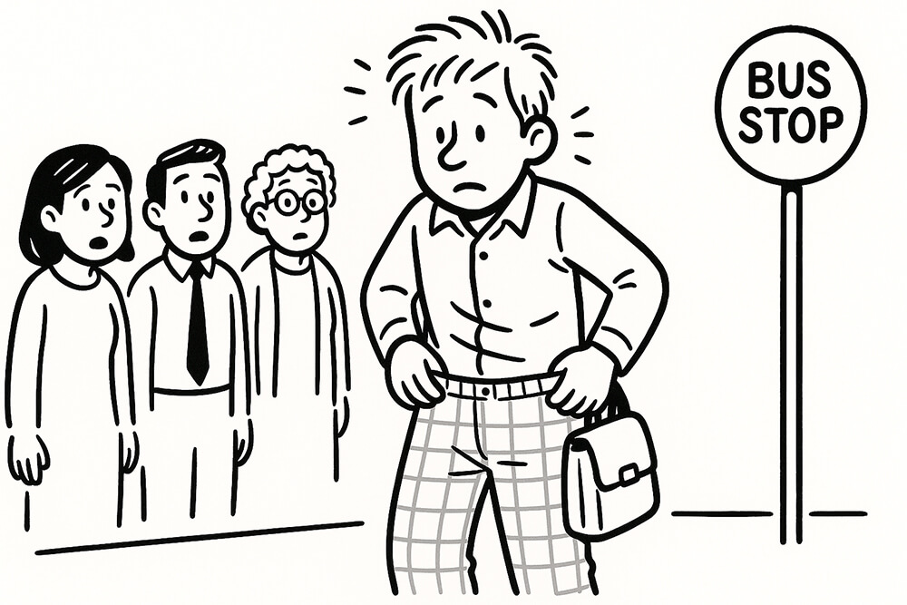 朝のハプニング